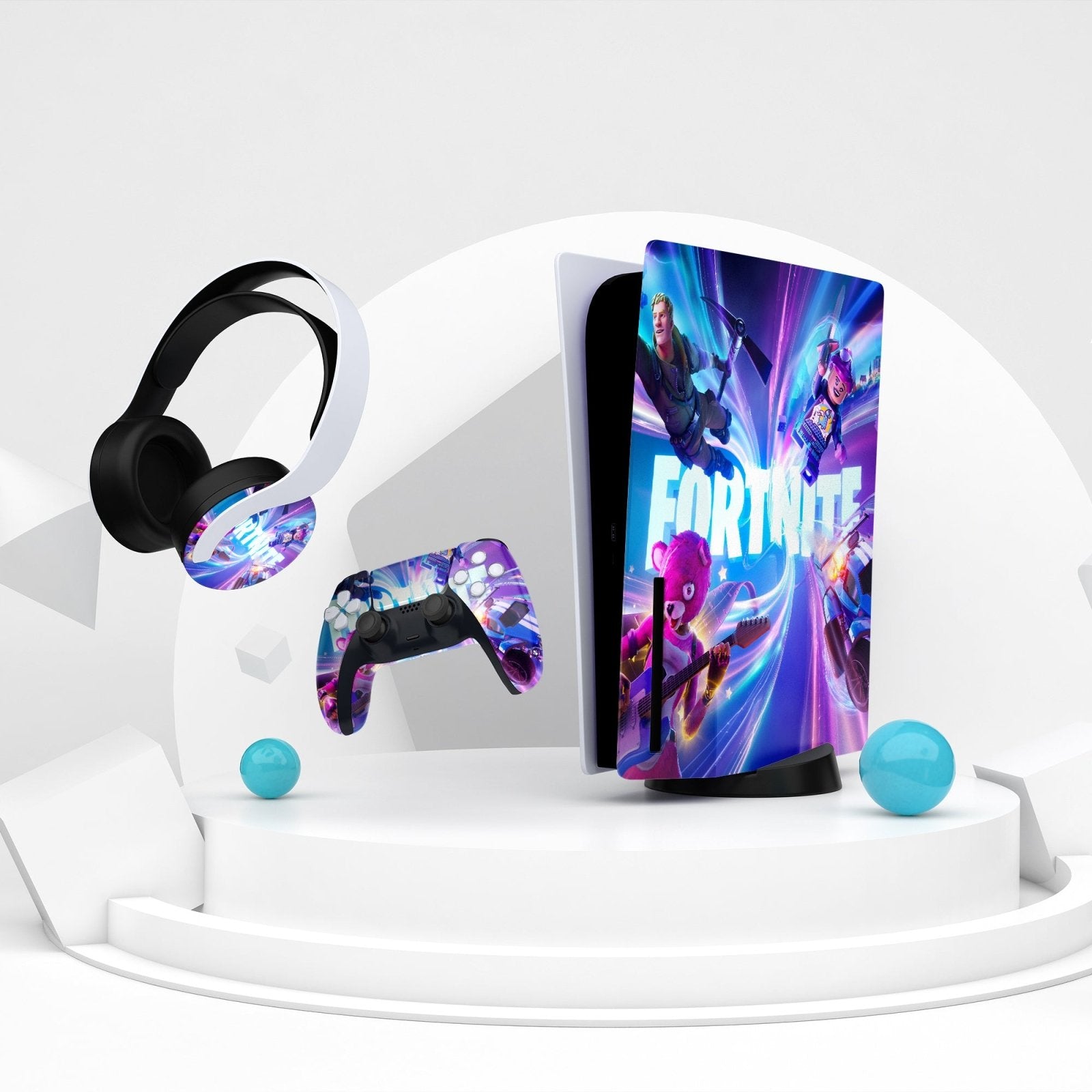 Adesivo per Playstation 5 FORTNITE - Personalizza la tua PS5 con adesivi console e controller - Lab07Official -