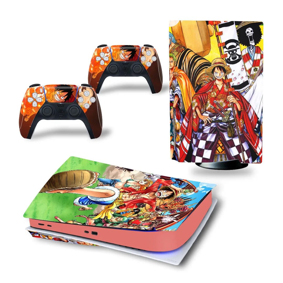 Adesivo per Playstation 5 ONE PIECES - Personalizza la tua PS5 con adesivi console e controller - Lab07Official -