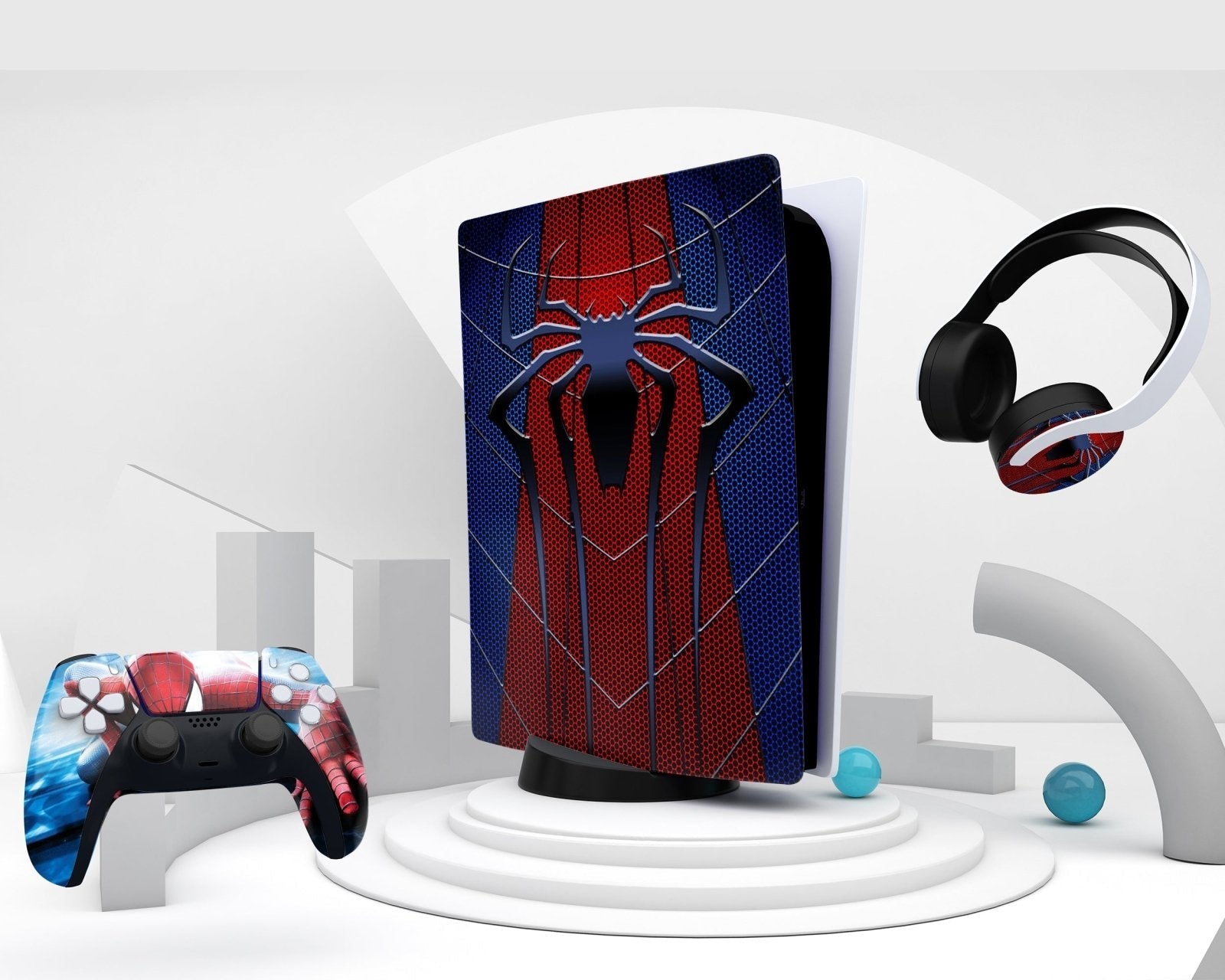 Adesivo per Playstation 5 SPIDER MAN - Personalizza la tua PS5 con adesivi console e controller - Lab07Official -