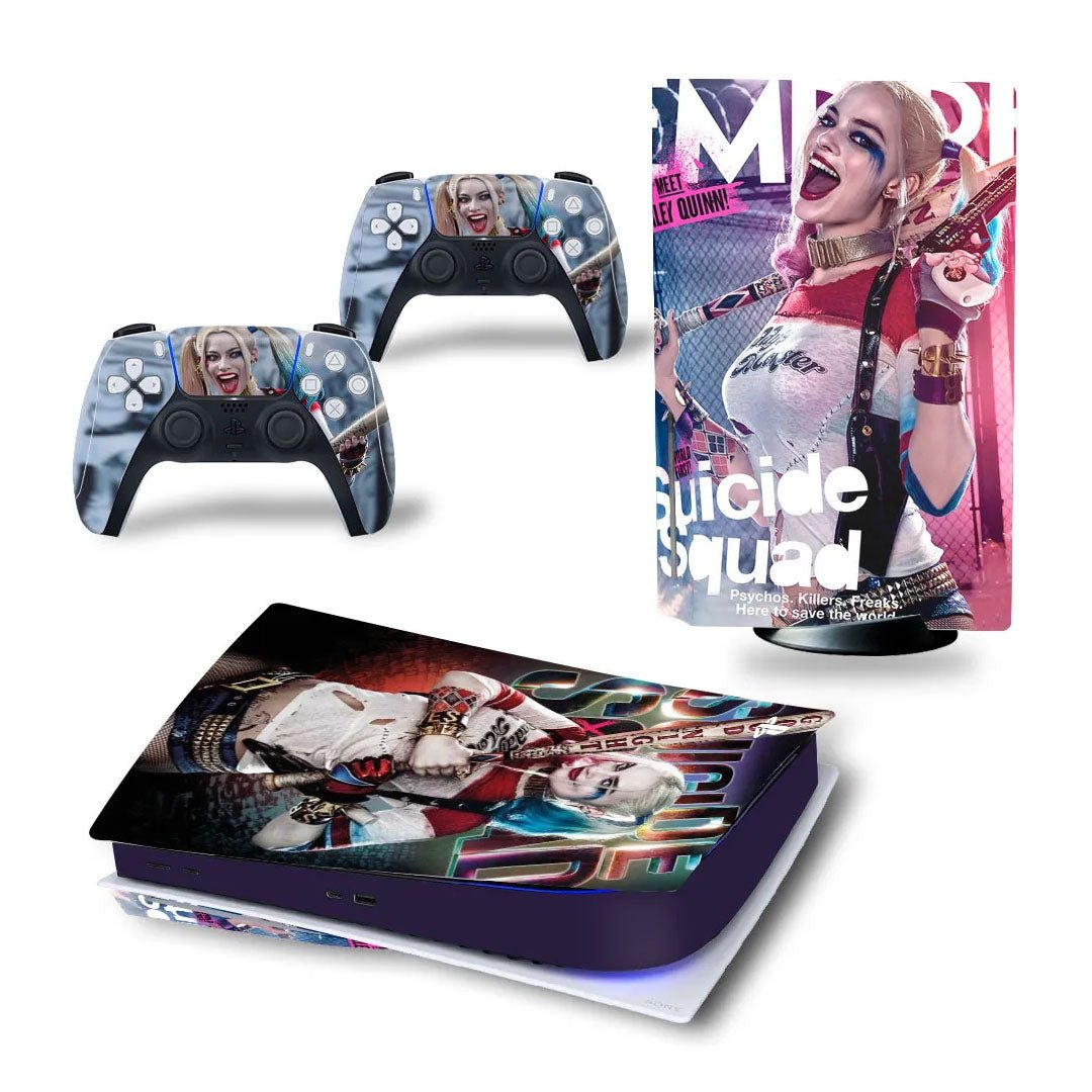 Adesivo per Playstation 5 SUICIDE SQUAD - Personalizza la tua PS5 con adesivi console e controller - Lab07Official -